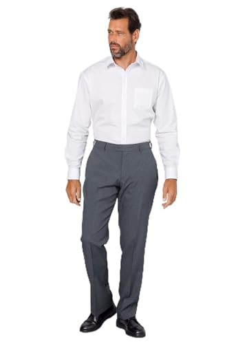 Men Plus Herren große Größen Übergrößen Menswear L-8XL Men+ Hose, Baukasten, Regular Fit, Bund verstellbar, bis 35 grau 60 200170170-60 von Men Plus