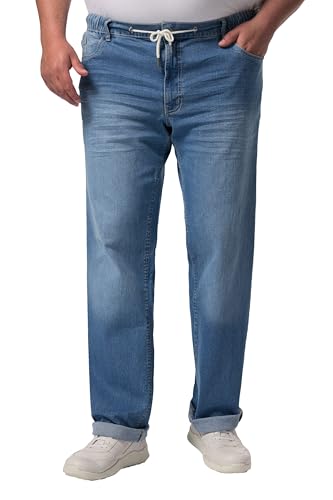 Men Plus Herren große Größen Übergrößen Menswear L-8XL Men+ Jeans Bauchfit, Schlupfbund, bis 72/36 Bleached Denim L 833106907-L von Men Plus