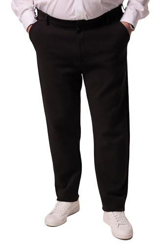 Men Plus Herren große Größen Übergrößen Menswear L-8XL Men+ Jersey-Chino Hose Bilbao FLEXLASTIC®, Baukasten, bis 8 XL schwarz 8XL 840207100-8XL von Men Plus