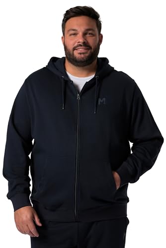 Men Plus Herren große Größen Übergrößen Menswear L-8XL Men+ Kapuzen-Sweatjacke, Basic, bis 8 XL Navy blau 7XL 834851130-7XL von Men Plus