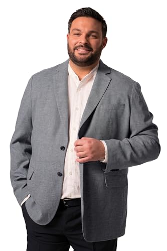 Men Plus Herren große Größen Übergrößen Menswear L-8XL Men+ Leinenmix-Sakko, Reverskragen, bis 72 Navy blau 70 836711130-70 von Men Plus