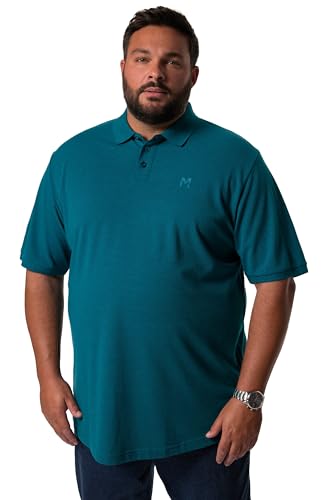 Men Plus Herren große Größen Übergrößen Menswear L-8XL Men+ Poloshirt, Basic, Piqué, Halbarm, bis 8 XL Rauchblau 8XL 836256760-8XL von Men Plus