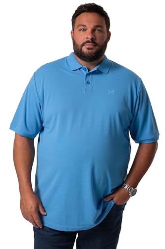 Men Plus Herren große Größen Übergrößen Menswear L-8XL Men+ Poloshirt, Basic, Piqué, Halbarm, bis 8 XL himmelblau 8XL 836256726-8XL von Men Plus
