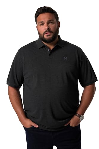 Men Plus Herren große Größen Übergrößen Menswear L-8XL Men+ Poloshirt, Bauchfit, Basic, Piqué, Halbarm, XL bis 10 XL schwarz XXL 836264100-XXL von Men Plus