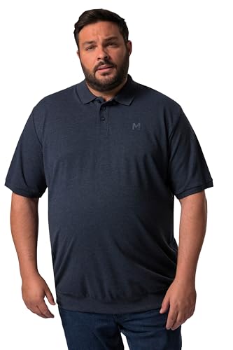 Men Plus Herren große Größen Übergrößen Menswear L-8XL Men+ Poloshirt, Bauchfit, Basic, Piqué, Halbarm, XL bis 10 XL Navy blau 4XL 836264130-4XL von Men Plus
