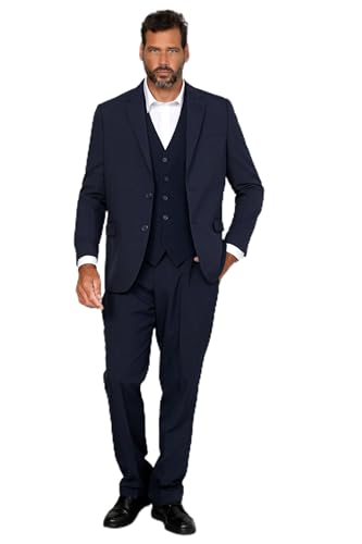 Men Plus Herren große Größen Übergrößen Menswear L-8XL Men+ Sakko, Baukasten, Regular Fit, bis 35 Marine 27 200102130-27 von Men Plus