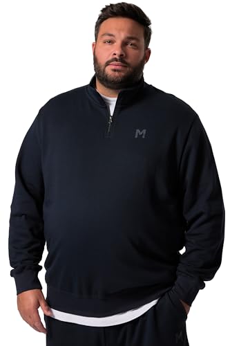 Men Plus Herren große Größen Übergrößen Menswear L-8XL Men+ Sweat-Troyer, Basic, Zippkragen, bis 8 XL dunkel Marine 7XL 834856730-7XL von Men Plus