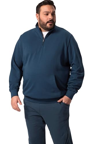 Men Plus Herren große Größen Übergrößen Menswear L-8XL Men+ Sweat-Troyer, Stehkragen, Zipper, bis 84/86 tiefseeblau 56+ 830544738-56+ von Men Plus