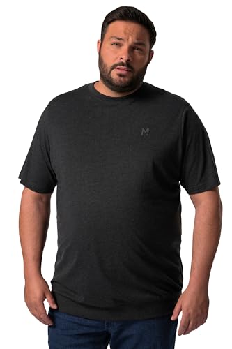 Men Plus Herren große Größen Übergrößen Menswear L-8XL Men+ T-Shirt, Bauchfit, Basic, Halbarm, bis 10 XL schwarz 4XL 836308100-4XL von Men Plus