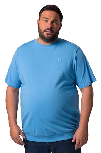 Men Plus Herren große Größen Übergrößen Menswear L-8XL Men+ T-Shirt, Bauchfit, Basic, Halbarm, bis 10 XL himmelblau 8XL 836308726-8XL von Men Plus