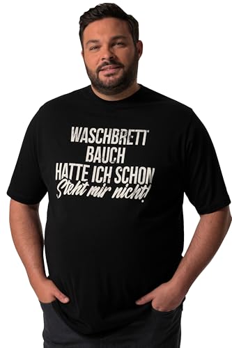 Men Plus Herren große Größen Übergrößen Menswear L-8XL Men+ T-Shirt, Halbarm, Waschbrettbauch, bis 8 XL schwarz 6XL 835644130-6XL von Men Plus