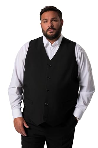 Men Plus Herren große Größen Übergrößen Menswear L-8XL Men+ Weste, Business, Baukasten, Porto, bis Gr. 82/41 schwarz 62 835067100-62 von Men Plus