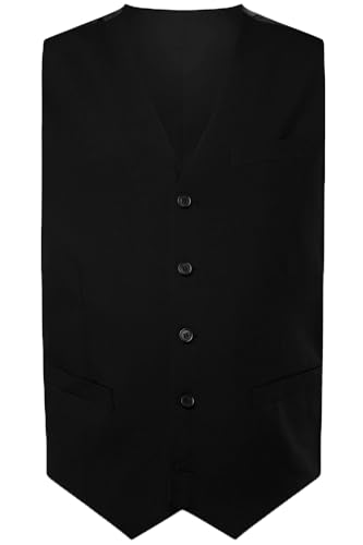 Men Plus Herren große Größen Übergrößen Menswear L-8XL Men+ Weste Baukasten Malaga, bis 74/35 schwarz 68 830662130-68 von Men Plus