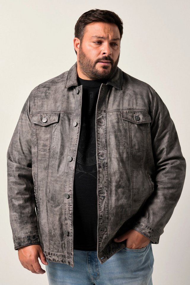 Men Plus Lederjacke Men+ Lederjacke Leder bestes Rindsleder bis 7 XL von Men Plus