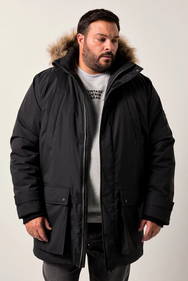 Men Plus Parka Men+ Funktions-Parka Kapuze mit Kunstfellbesatz bis 8 XL von Men Plus