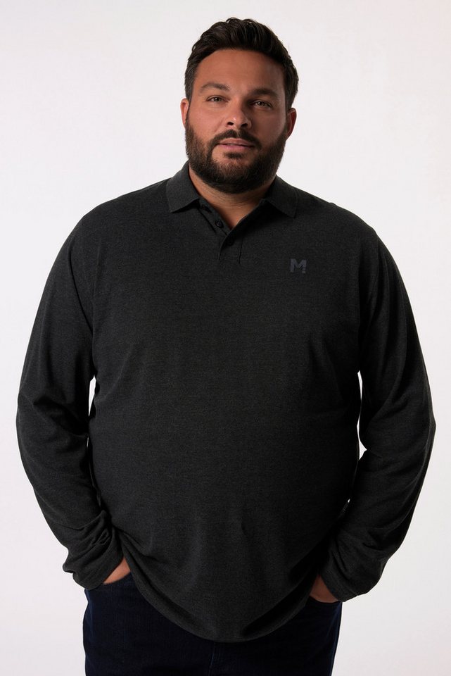 Men Plus Poloshirt Men+ Poloshirt Basic Piqué Langarm bis 8 XL von Men Plus