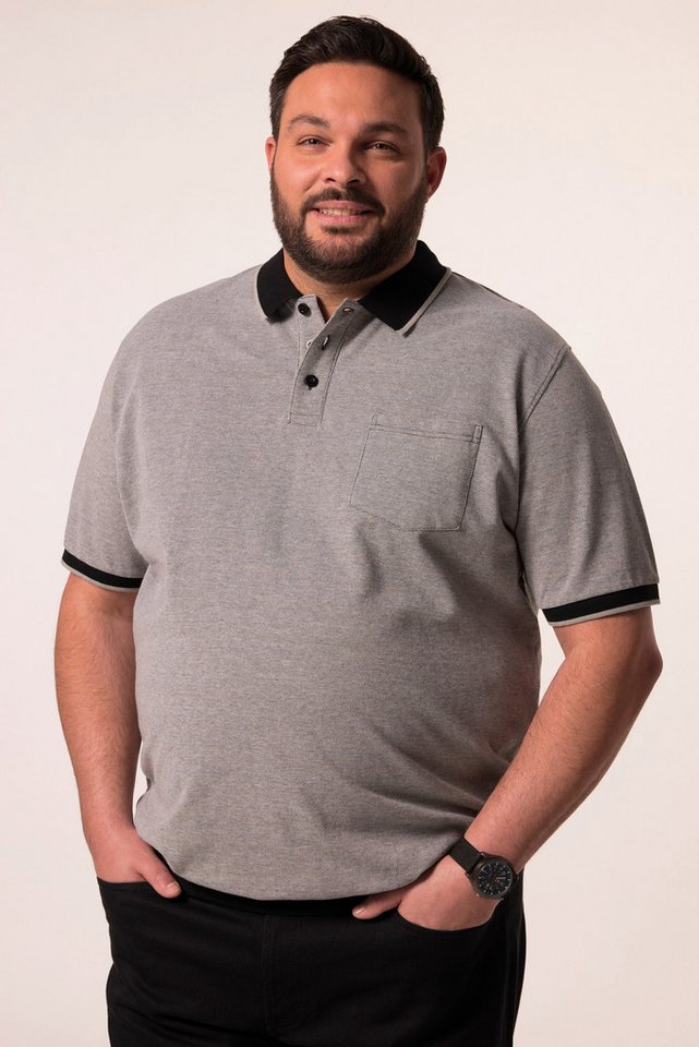 Men Plus Poloshirt Men+ Poloshirt Halbarm Bauchfit Piqué bis 8 XL von Men Plus