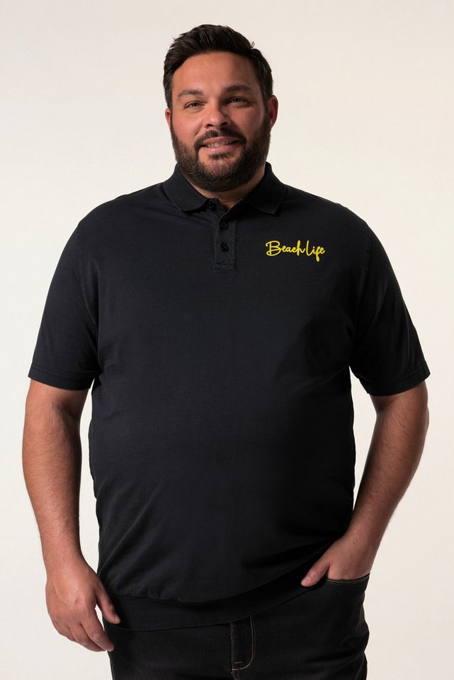 Men Plus Poloshirt Men+ Poloshirt Halbarm Bauchfit Vintage Look von Men Plus