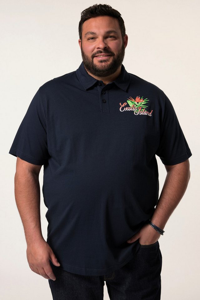 Men Plus Poloshirt Men+ Poloshirt Halbarm Print bis 8 XL von Men Plus