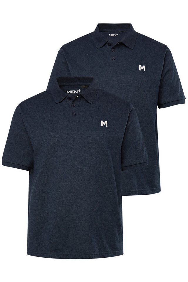 Men Plus Poloshirt Men+ Poloshirts 2er-Pack Basic Piqué Halbarm Men Plus Poloshirt Men+ Poloshirts 2er-Pack Basic Piqué Halbarm von Men Plus