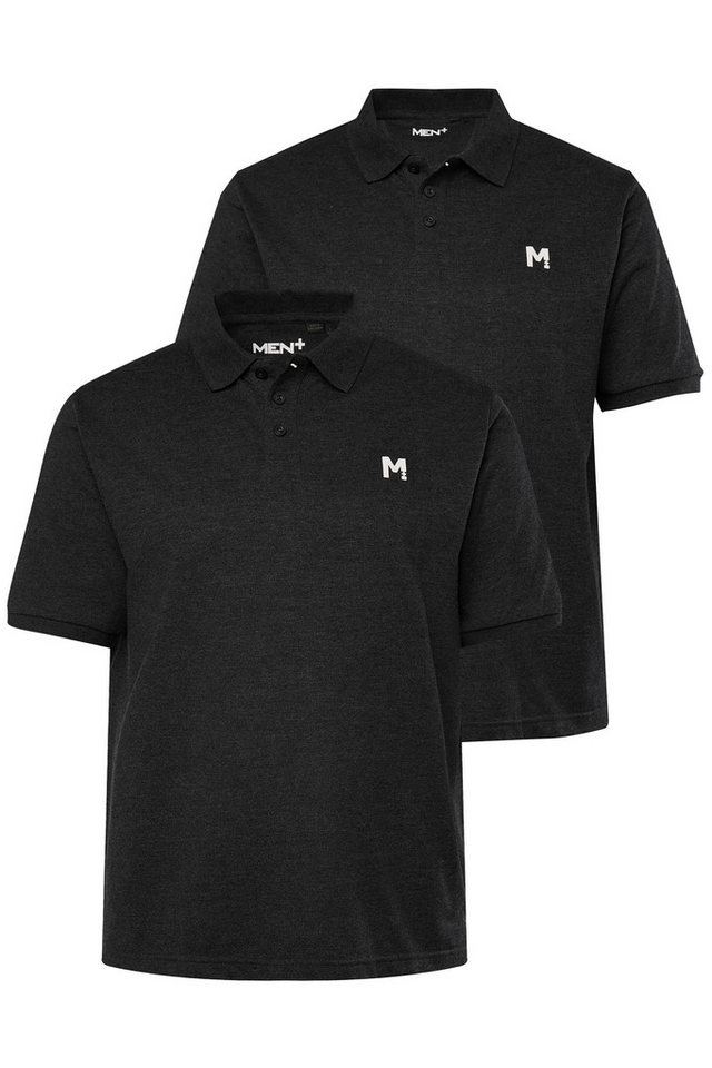 Men Plus Poloshirt Men+ Poloshirts 2er-Pack Basic Piqué Halbarm von Men Plus