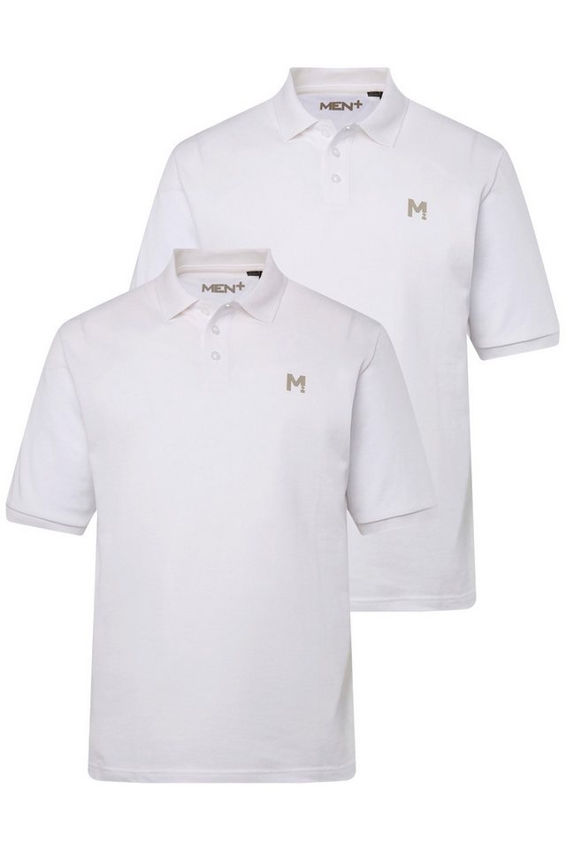 Men Plus Poloshirt Men+ Poloshirts 2er-Pack Basic Piqué Halbarm von Men Plus