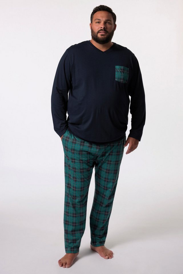 Men Plus Schlafanzug Men+ Schlafanzug Zweiteiler Bauchfit Langarm von Men Plus