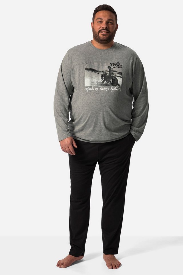 Men Plus Schlafanzug Men+ Schlafanzug Zweiteiler Bauchfit Langarmshirt von Men Plus