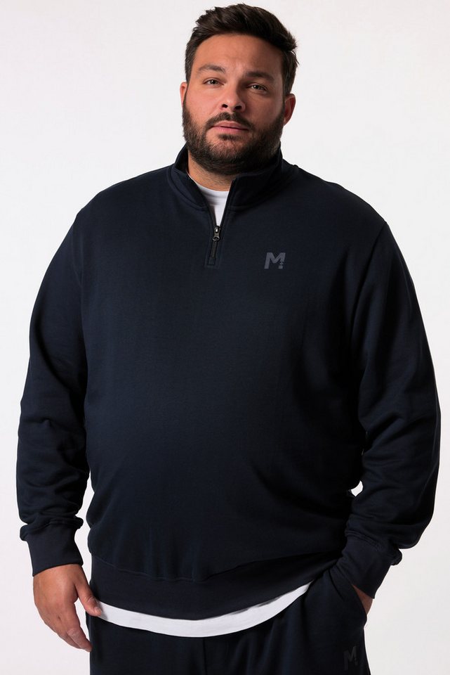 Men Plus Sweatshirt Men+ Sweat-Troyer Basic Zippkragen bis 8 XL von Men Plus
