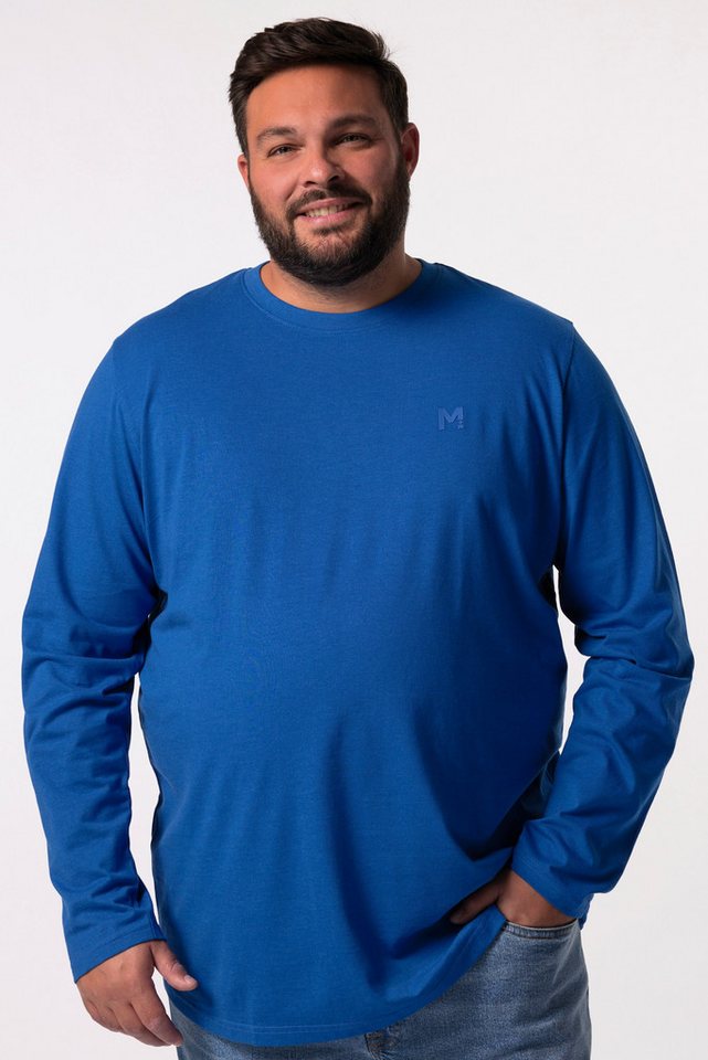 Men Plus T-Shirt Men+ Langarmshirt Basic Rundhals bis 8 XL von Men Plus