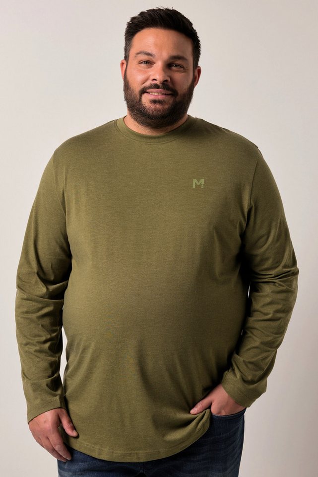 Men Plus T-Shirt Men+ Langarmshirt Basic Rundhals bis 8 XL von Men Plus