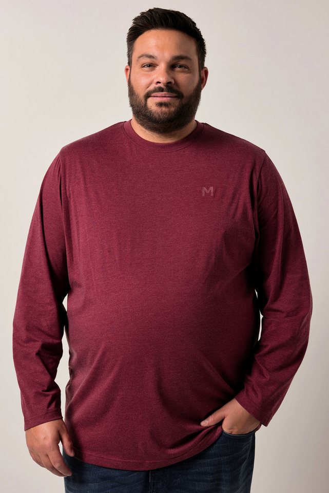 Men Plus T-Shirt Men+ Langarmshirt Basic Rundhals bis 8 XL von Men Plus