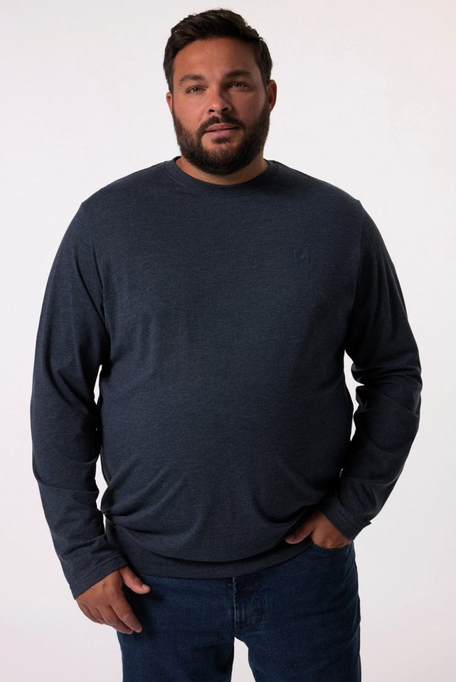 Men Plus T-Shirt Men+ Langarmshirt Bauchfit Spezialschnitt Basic von Men Plus