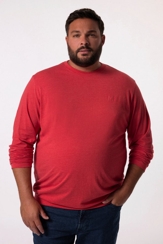 Men Plus T-Shirt Men+ Langarmshirt Bauchfit Spezialschnitt Basic von Men Plus