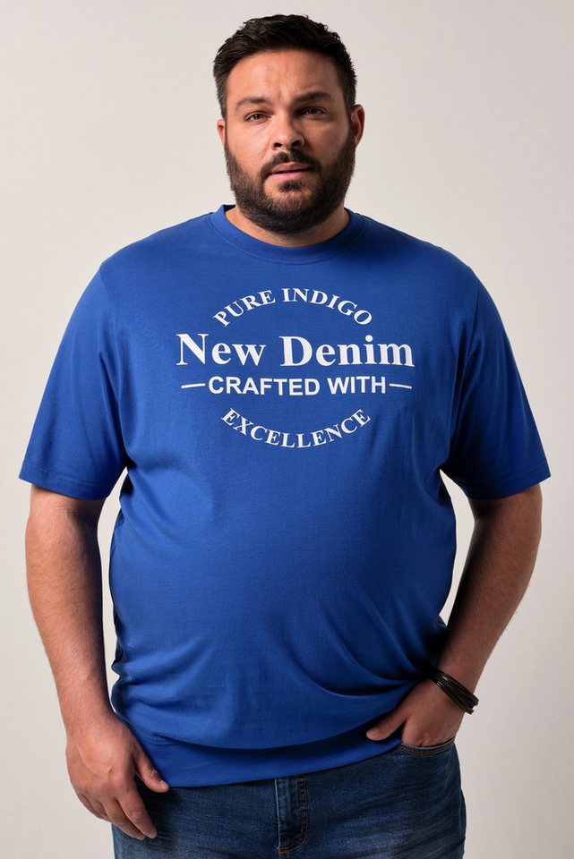 Men Plus T-Shirt Men+ T-Shirt Bauchfit Print Halbarm bis 8 XL von Men Plus