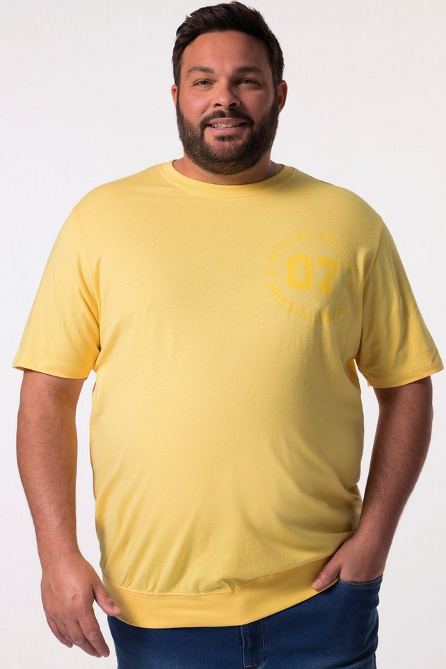 Men Plus T-Shirt Men+ T-Shirt Halbarm Bauchfit Brustprint bis 8 XL von Men Plus