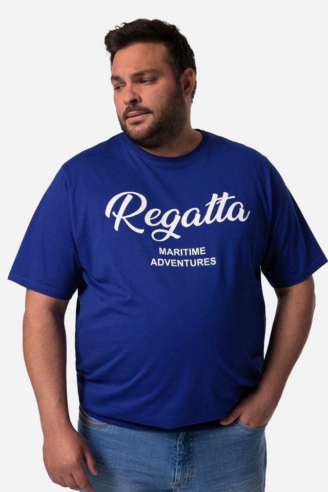 Men Plus T-Shirt Men+ T-Shirt Halbarm Bauchfit Frontdruck bis 8 XL von Men Plus