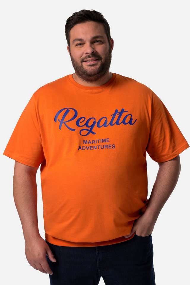 Men Plus T-Shirt Men+ T-Shirt Halbarm Bauchfit Frontdruck bis 8 XL von Men Plus