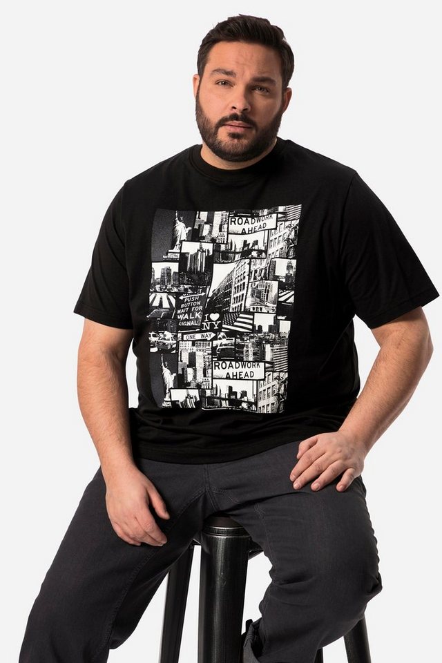 Men Plus T-Shirt Men+ T-Shirt Halbarm Foto Print bis 84/86 von Men Plus