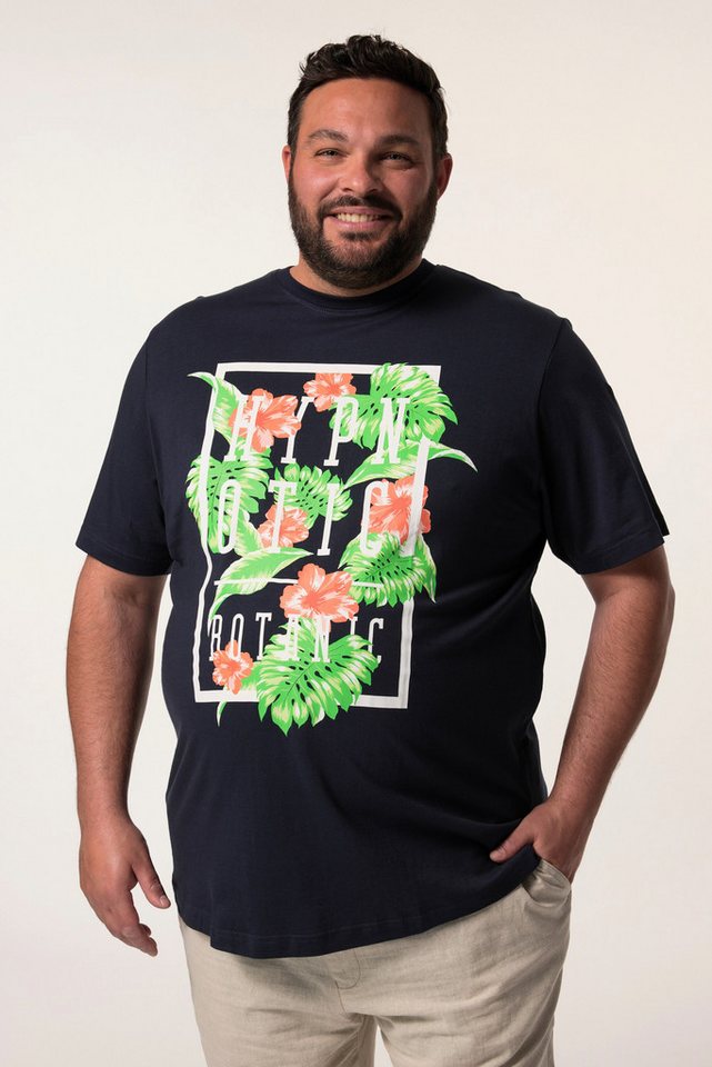 Men Plus T-Shirt Men+ T-Shirt Halbarm Print Rundhals bis 8 XL von Men Plus