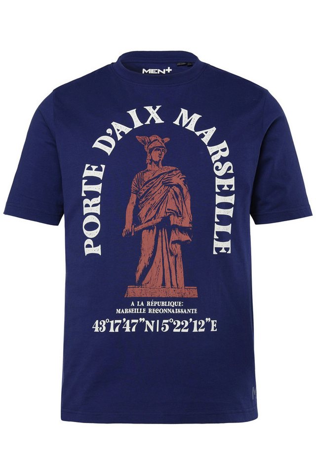 Men Plus T-Shirt Men+ T-Shirt Print Halbarm Rundhals bis 8 XL von Men Plus