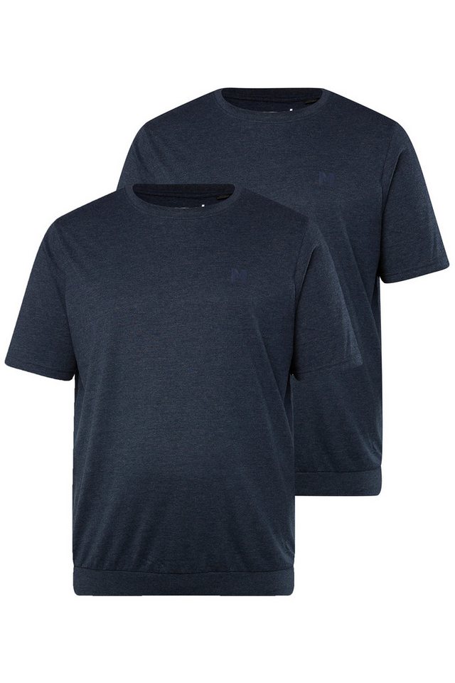 Men Plus T-Shirt Men+ T-Shirts 2er-Pack Bauchfit Basic Halbarm von Men Plus