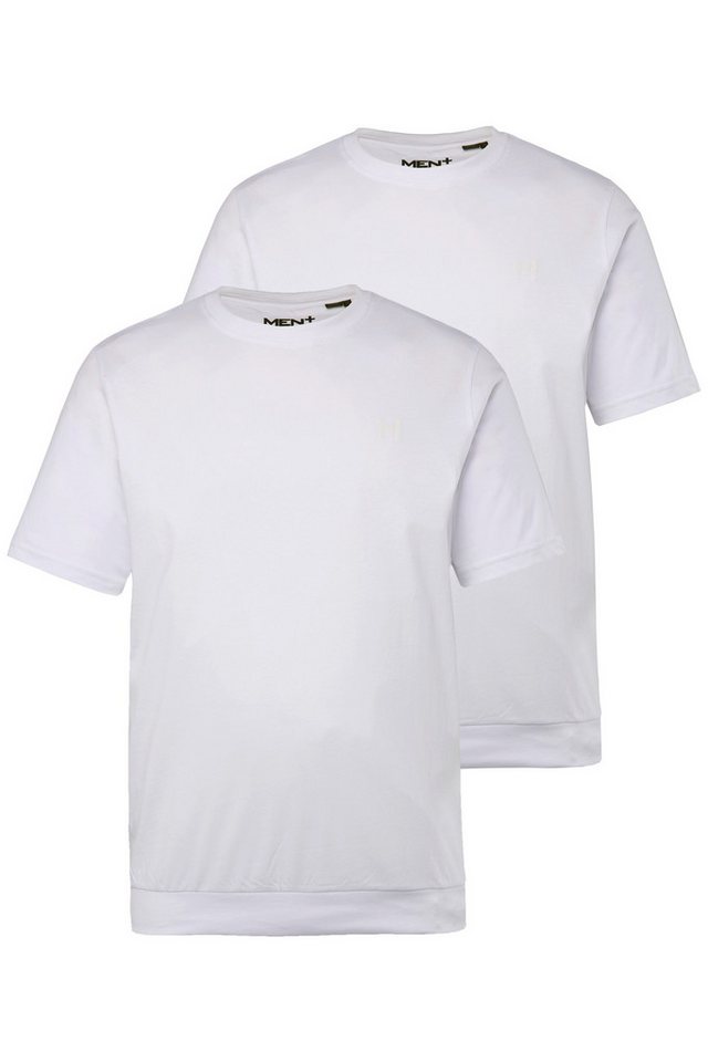 Men Plus T-Shirt Men+ T-Shirts 2er-Pack Bauchfit Basic Halbarm Men Plus T-Shirt Men+ T-Shirts 2er-Pack Bauchfit Basic Halbarm von Men Plus