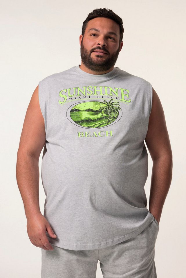 Men Plus T-Shirt Men+ Tanktop Brustprint bis 8 XL von Men Plus