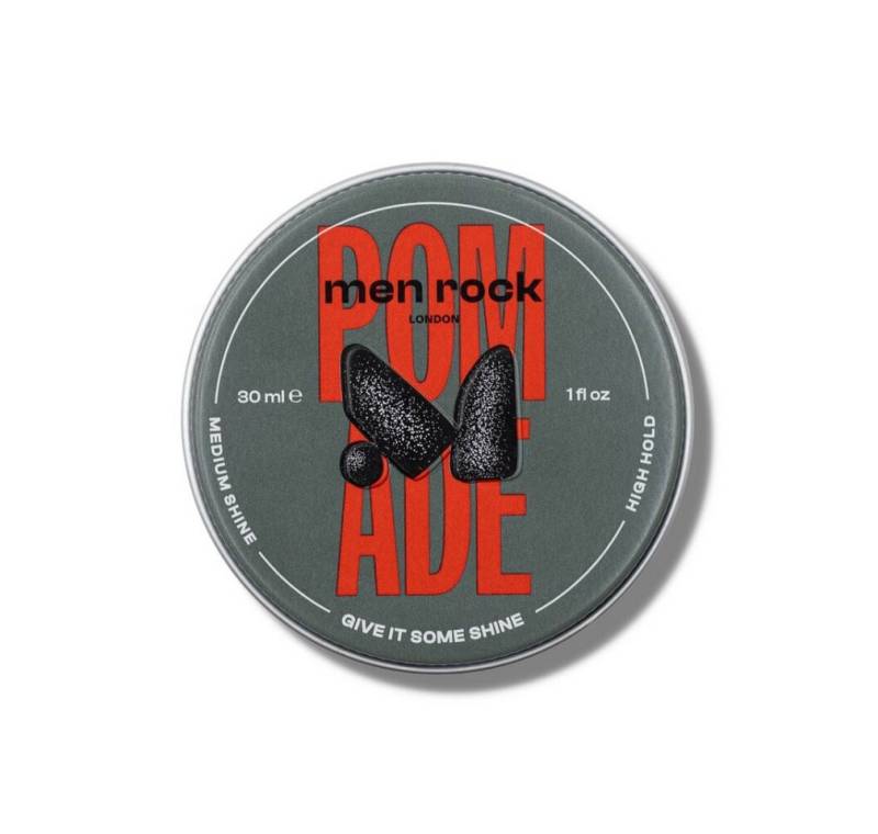 Men Rock London Haarpflege-Set MENROCK Pomade High Hold Medium Shine Haarpomade für Männer 90ml von Men Rock London