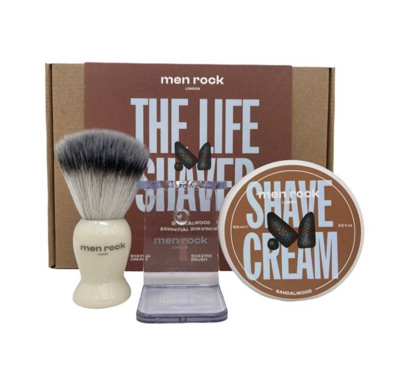Men Rock London Hautpflege-Set Dárková sada holicí péèe Sandalwood (Shaving Gift Set) von Men Rock London