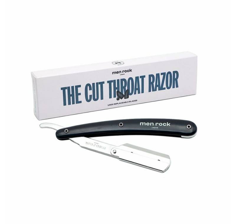 Men Rock London Körperrasierer MENROCK The Cut Throat Shavette Rasierklinge für Männer Barbershop von Men Rock London