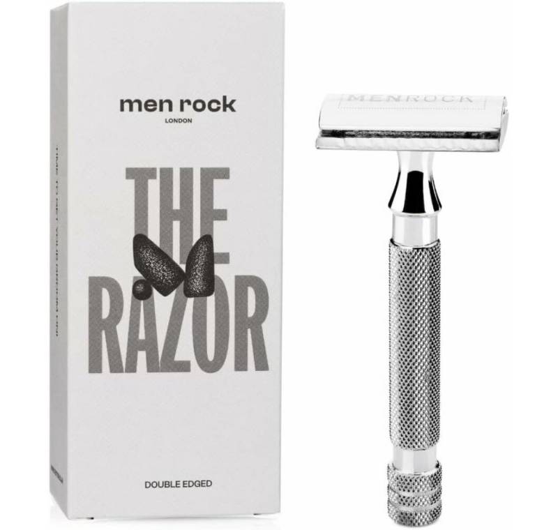 Men Rock London Körperrasierer MENROCK The Razor Zweischneidiges Rasiermesser für Männer von Men Rock London