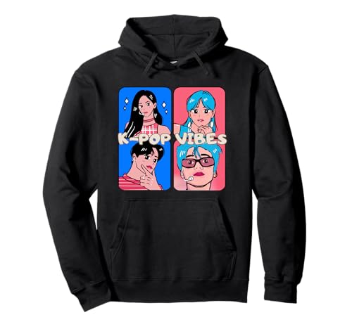 Herren und Damen K-Pop Vibes Graphic Pullover Hoodie Herren und Damen K-Pop Vibes Graphic Pullover Hoodie von Men and Women K-Pop Vibes Graphic Fan Art Design
