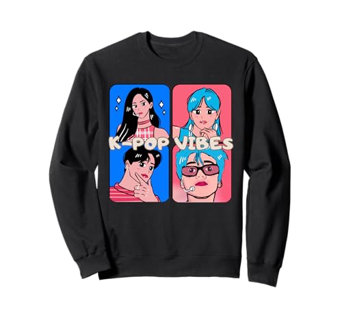 Herren und Damen K-Pop Vibes Graphic Sweatshirt Herren und Damen K-Pop Vibes Graphic Sweatshirt von Men and Women K-Pop Vibes Graphic Fan Art Design